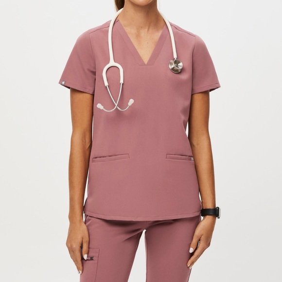 Figs Tops - Mauve Figs Scrub Top